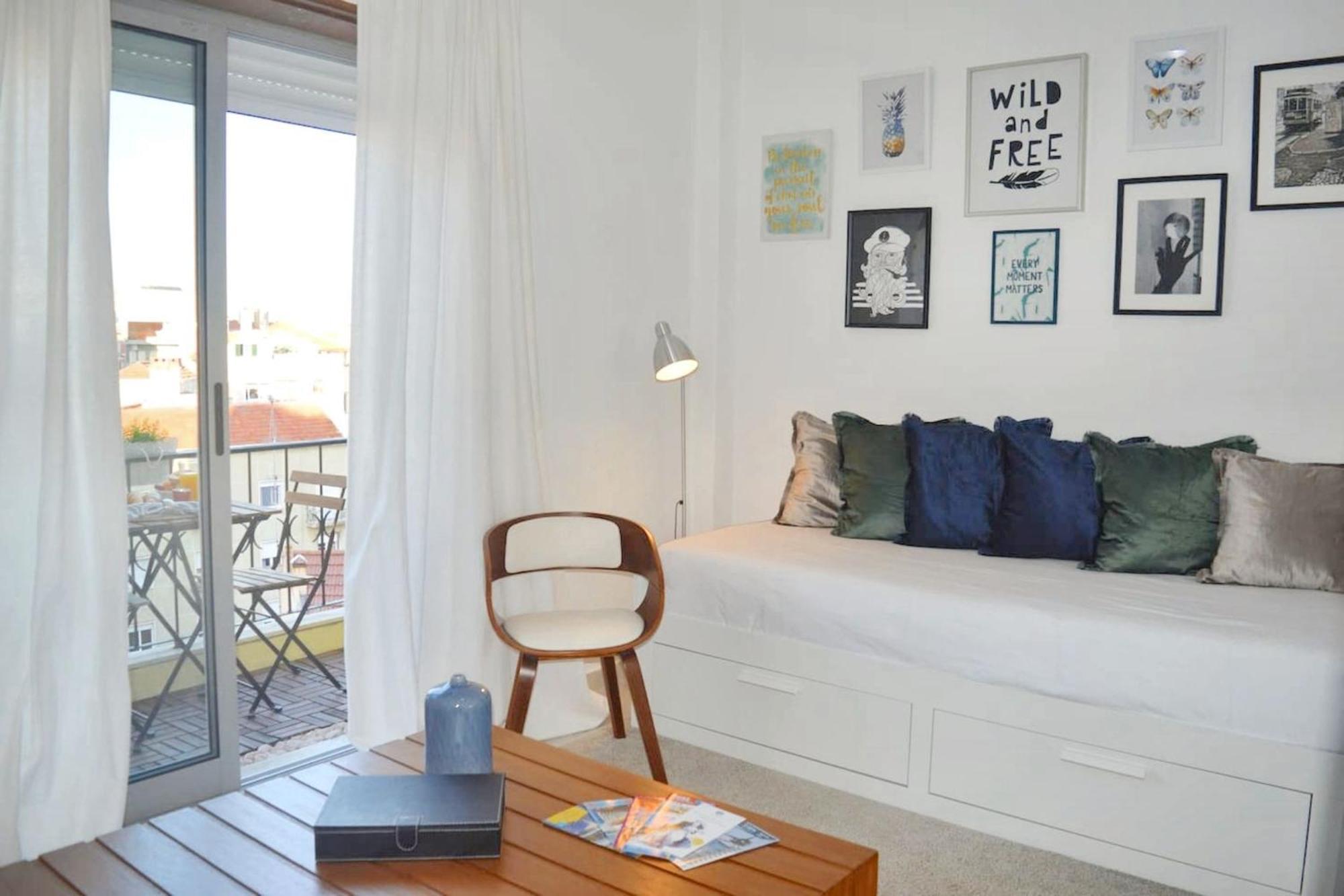 Comfortable Apartment With Balcony And Sea View In Lisbon 50 M² المظهر الخارجي الصورة